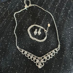 Rhinestone jewelry set